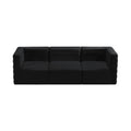 Phaedra 95" Velvet Upholstered Comfort 3pc. Modular Sofa