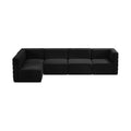 Phaedra 126" Velvet Upholstered Comfort 5pc. Modular Sectional
