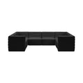 Phaedra 126" Velvet Upholstered Comfort 8pc. Modular Sectional