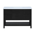 Nathaniel 48" Engineered Stone And Solid Wood Bathroom Vanity