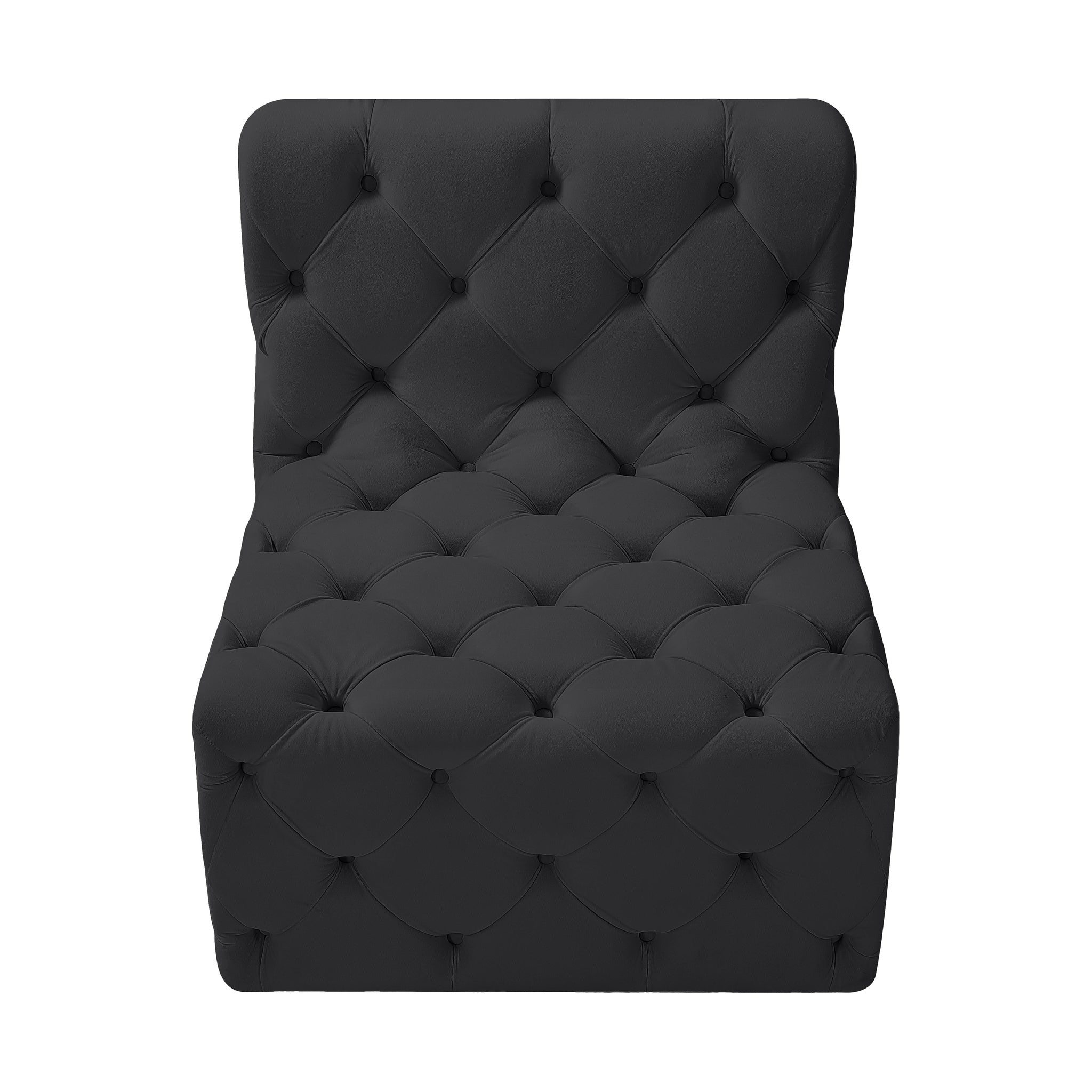 Tiziana Velvet Upholstered Modular Armless Chair