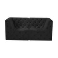 Tiziana 70" Velvet Upholstered 2pc. Modular Loveseat