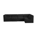 Tiziana 128" Velvet Upholstered 5pc. Modular Sectional