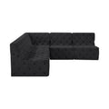 Tiziana 93" Velvet Upholstered 5pc. Modular Sectional