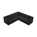Tiziana 99" Velvet Upholstered 5pc. Modular Sectional