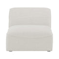 Mafalda Linen Textured Fabric Upholstered Modular Armless Chair