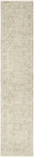 Shadows Ivory Grey Vintage Polyester Area Rug