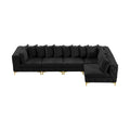 Thornbury 139" Velvet Upholstered 5pc. Modular Sectional