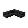 Thornbury 99" Velvet Upholstered 5pc. Modular Sectional