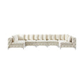 Thornbury 169" Cream Velvet Upholstered 7pc. Modular Sectional - Sec7A