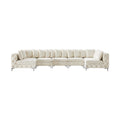 Thornbury 169" Cream Velvet Upholstered 7pc. Modular Sectional - Sec7C