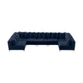 Thornbury 169" Navy Velvet Upholstered 7pc. Modular Sectional - Sec7A