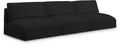 Elsie 114" Fabric Upholstered 3pc. Armless Modular Sofa