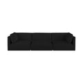 Elsie 114" Fabric Upholstered 3pc. Modular Sofa