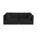 Elsie 76" Fabric Upholstered 2pc. Modular Sofa