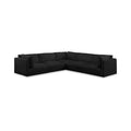 Elsie 114" Black Fabric Upholstered 5pc. Modular Sectional - Sec5D