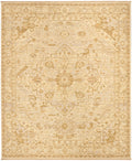 Antique Bloom Beige Vintage Wool Area Rug
