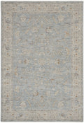 Infinite Blue Vintage Polyester Area Rug