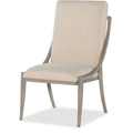 Affinity Slope Side Chair – Greige Oak Frame & Linen Seat