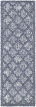 Easy Care Denim Blue Modern Polypropylene Area Rug