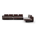 Overlap L Bumper Sectional Dk Taupe