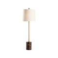 Lambeth Table Lamp-Brown  Marble