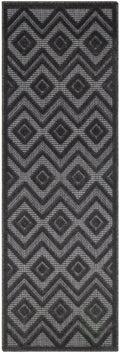 Versatile Charcoal Black Modern Polypropylene Area Rug