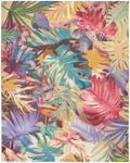 Color Splash Multicolor Tropical Polypropylene Area Rug