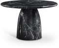 Cosenza Marble Finish Indoor / Outdoor Concrete Dining Table in Black