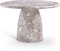 Cosenza Marble Finish Indoor / Outdoor Concrete Dining Table in Brown