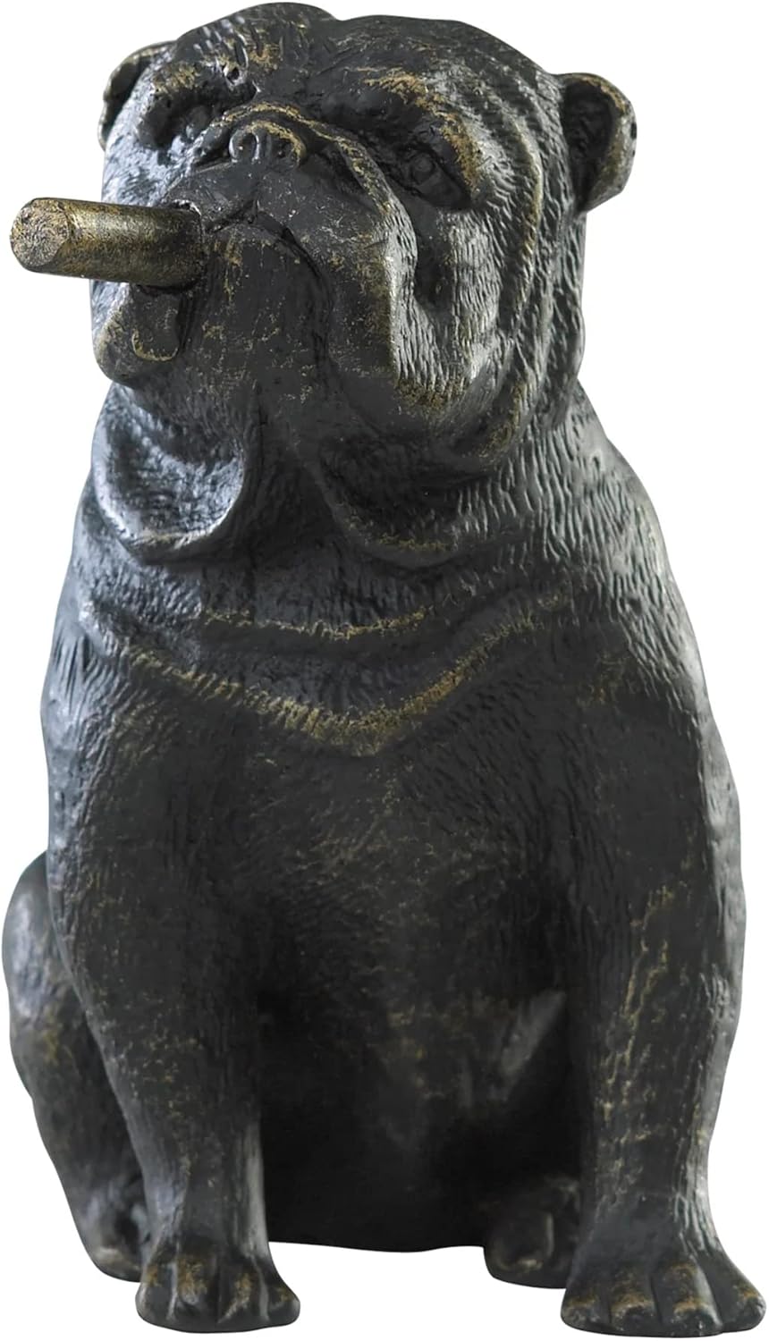 Old World Mini Bulldog Sculpture