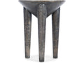 Arness Side Table in Dark Mango Wood with Shelf