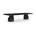 Annette 96" / 144" Black Oak Veneer Dining Table (3 Boxes)