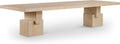 Annette 96 / 144" Oak Oak Veneer Dining Table (3 Boxes)