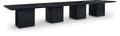 Bianca 54" Black Solid Wood and Oak Veneer Modular Dining Table - 216R