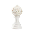 Artichoke Finial - White (Sm)