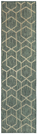 Horizon Indoor/Outdoor Green Modern Polypropylene Area Rug