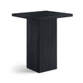 Bianca Oak Veneer And Solid Wood Bar Height Table