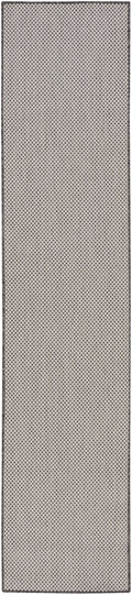 Courtyard Ivory Charcoal Modern Polypropylene Area Rug