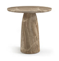 Vanessa 42" Beige Concrete Indoor/Outdoor Bar Table