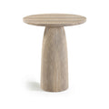 Vanessa 36" Travertine Concrete Indoor/Outdoor Bar Table