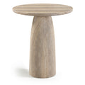 Vanessa 36" Travertine Concrete Indoor/Outdoor Bar Table