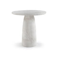 Vanessa 36" White Concrete Indoor/Outdoor Bar Table