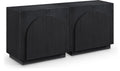 Meredith Black Oak Veneer Sideboard / Buffet - T-2PC