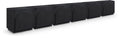 Meredith Black Oak Veneer Sideboard / Buffet - T-6PC