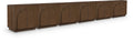 Meredith Brown Oak Veneer Sideboard / Buffet - T-6PC