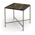 Toulouse Genuine Marble And Iron End Table