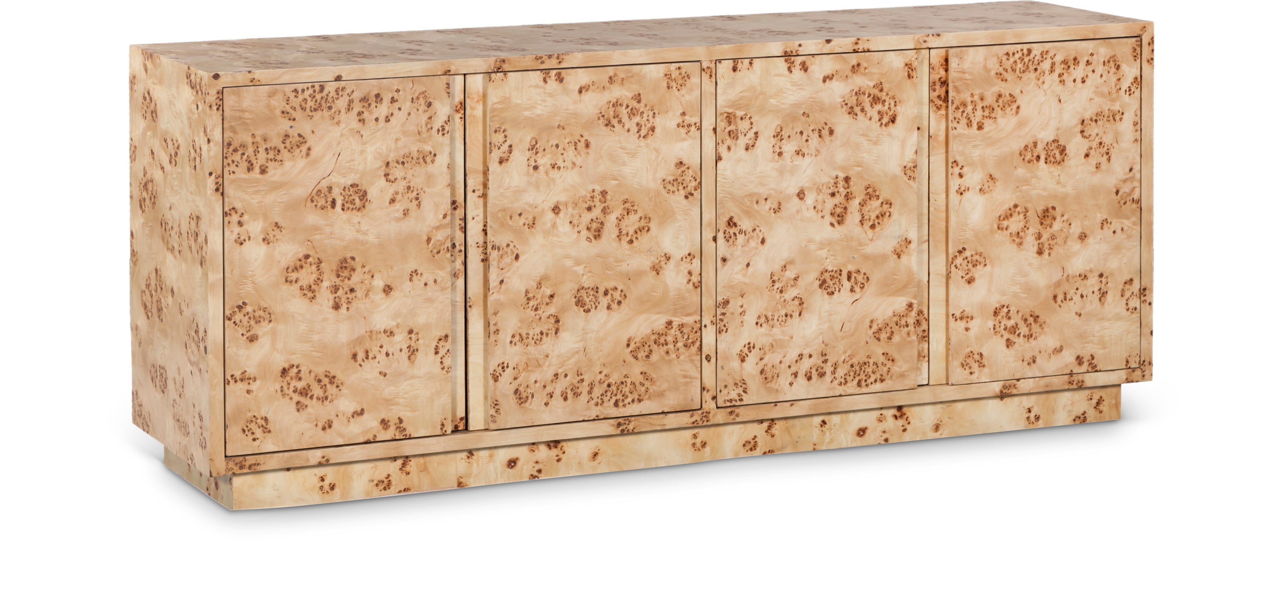 Devereux Natural Burl Wood Sideboard / Buffet