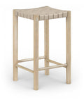 Eulalia Vegan Leather Upholstered Counter Stool