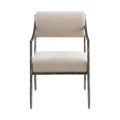 Bergamo Chenille Fabric Upholstered Dining Arm Chair